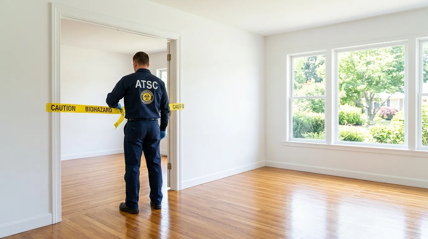 Certified biohazard cleanup crew performing Decomposition Cleanup in Santa Rosa